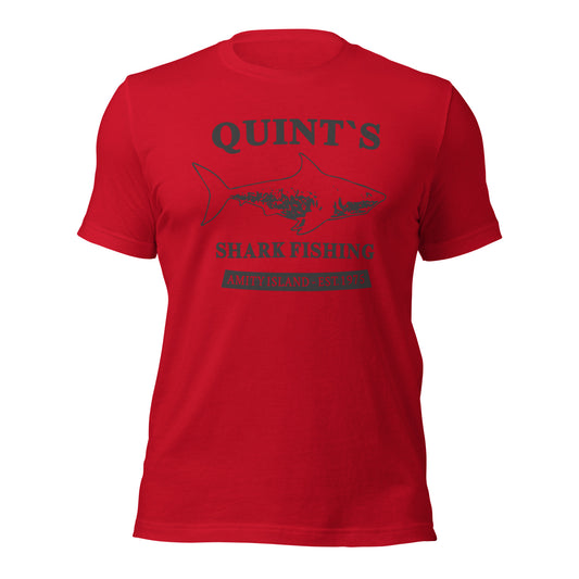 Funny Nautical Unisex t-shirt, Quint's Shark Fishing Est 1975..., Gift For Skipper, Fishing Shirt