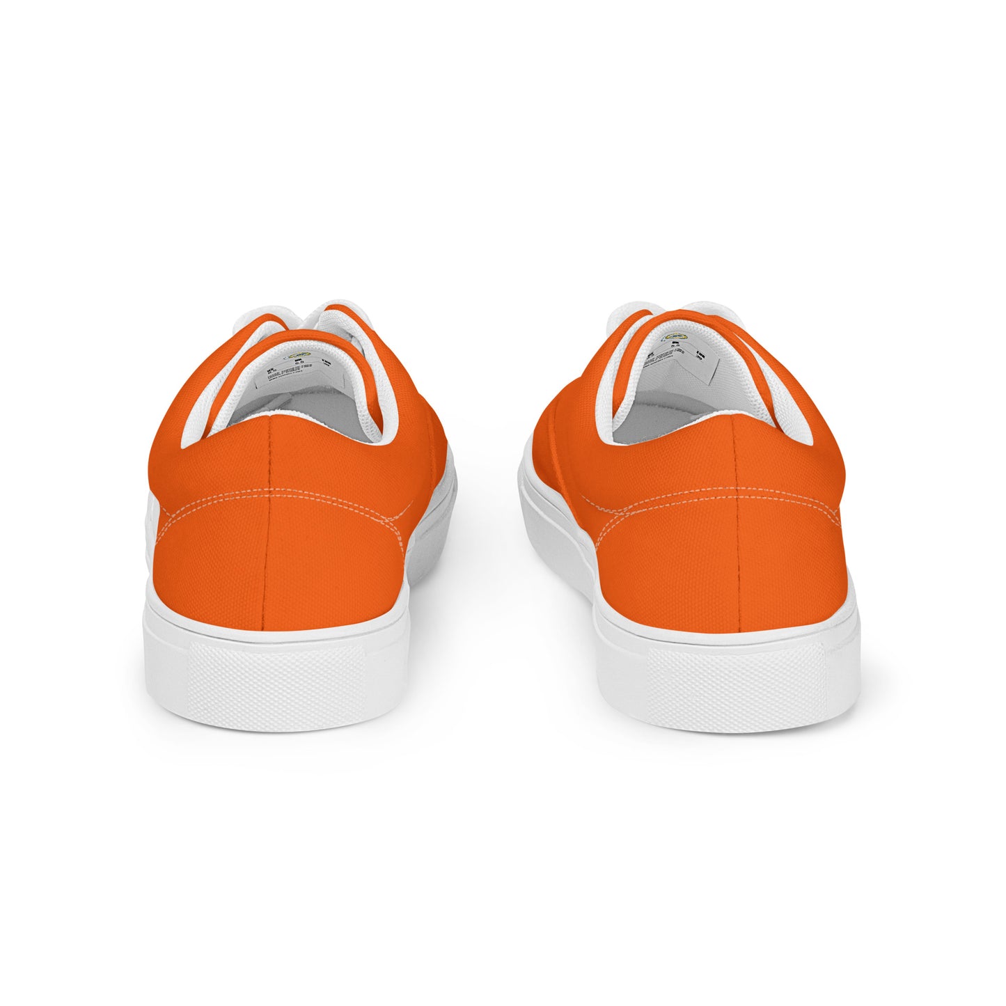 Women’s Orange lace-up canvas shoes, Women's summer shoes, Casual Canvas Shoes