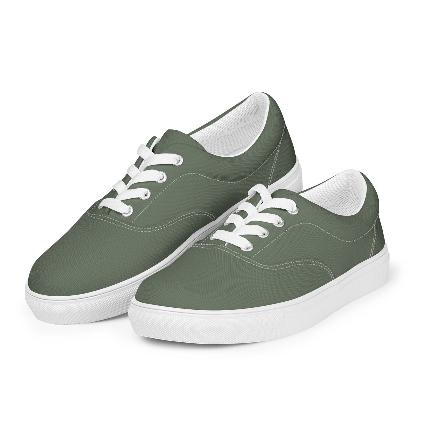 Women’s Grey lace-up canvas shoes, Women's grey summer shoes, Grey casual cruising shoes