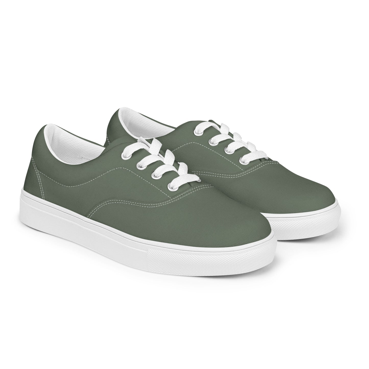 Women’s Grey lace-up canvas shoes, Women's grey summer shoes, Grey casual cruising shoes