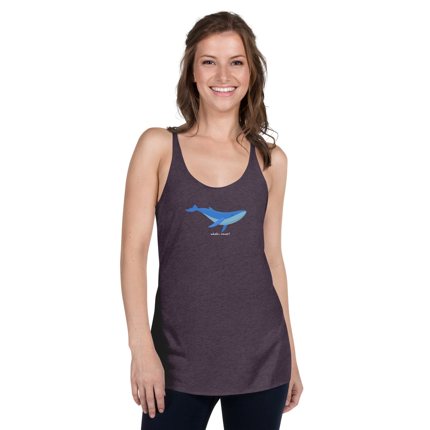 Whale I Never Women's Racerback Tank, Whale Lover funny tank top, Nautical Tank Top
