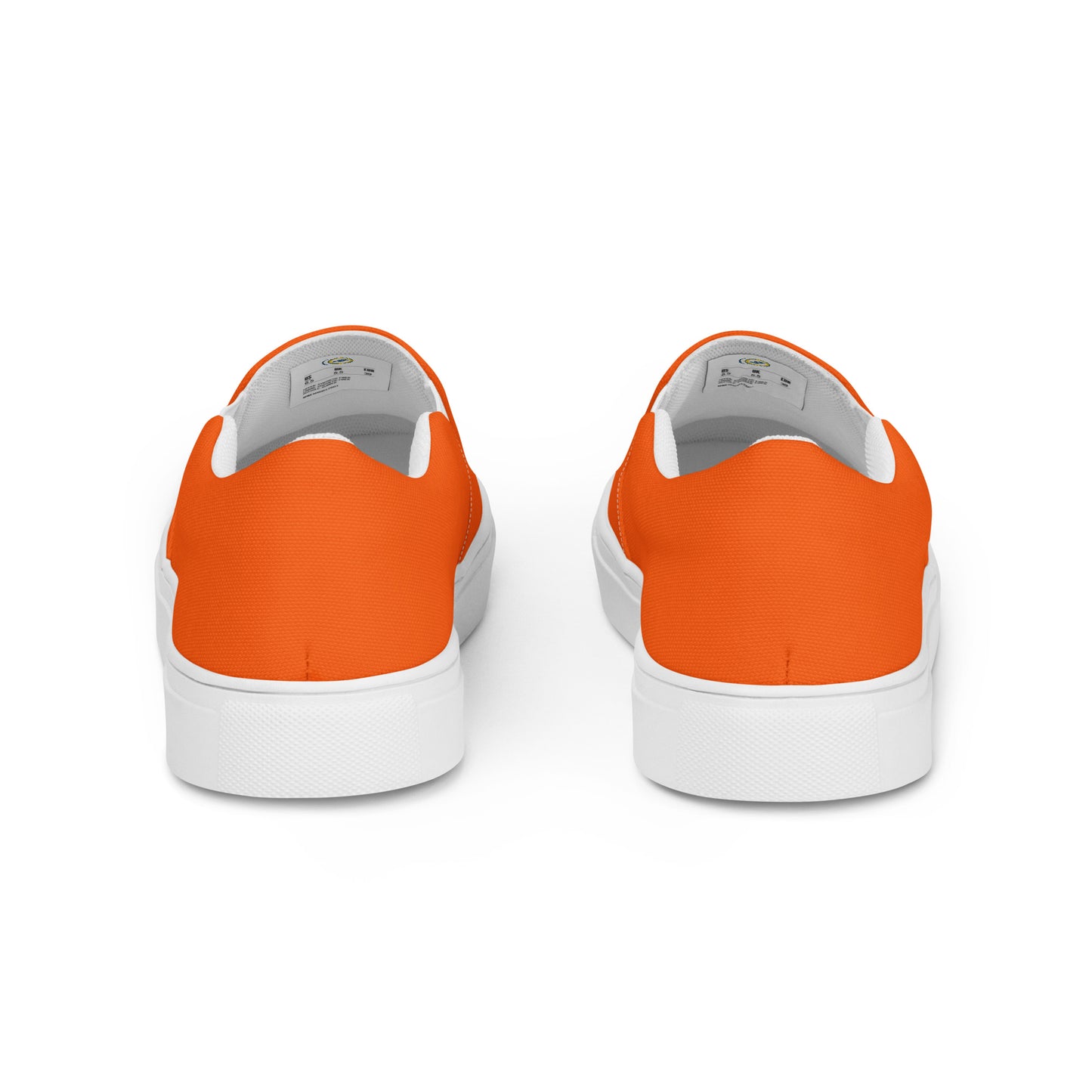 Women’s Orange slip-on canvas shoes, Women's canvas summer shoes