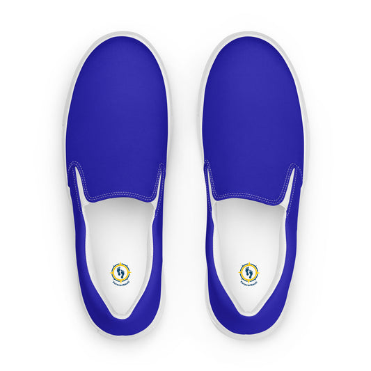 Women’s Blue slip-on canvas shoes