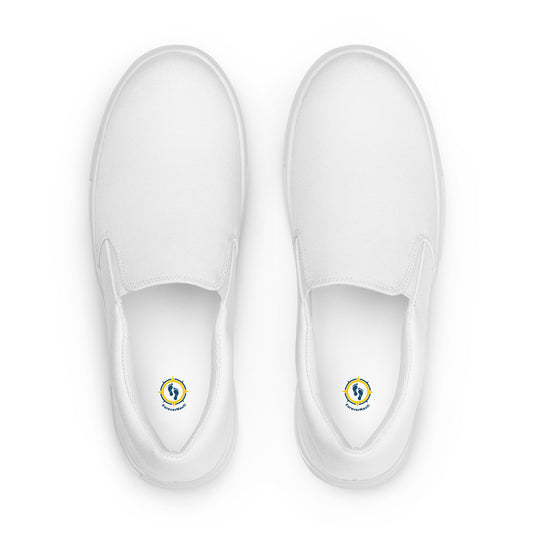 Women’s White slip-on canvas shoes