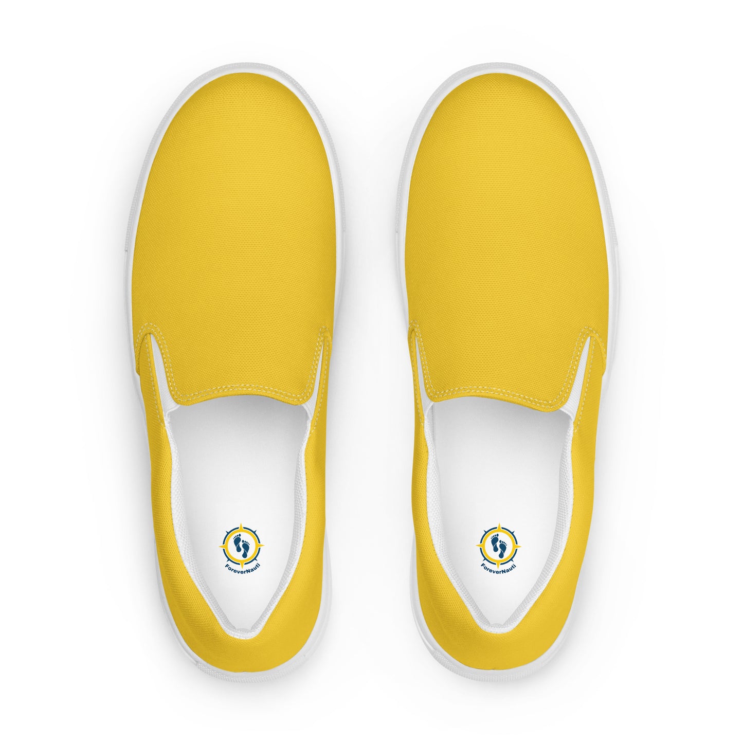 Women’s Warm Yellow slip-on canvas shoes, Canvas summer shoes