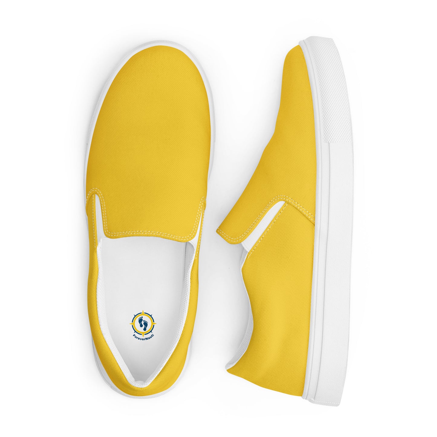 Women’s Warm Yellow slip-on canvas shoes, Canvas summer shoes