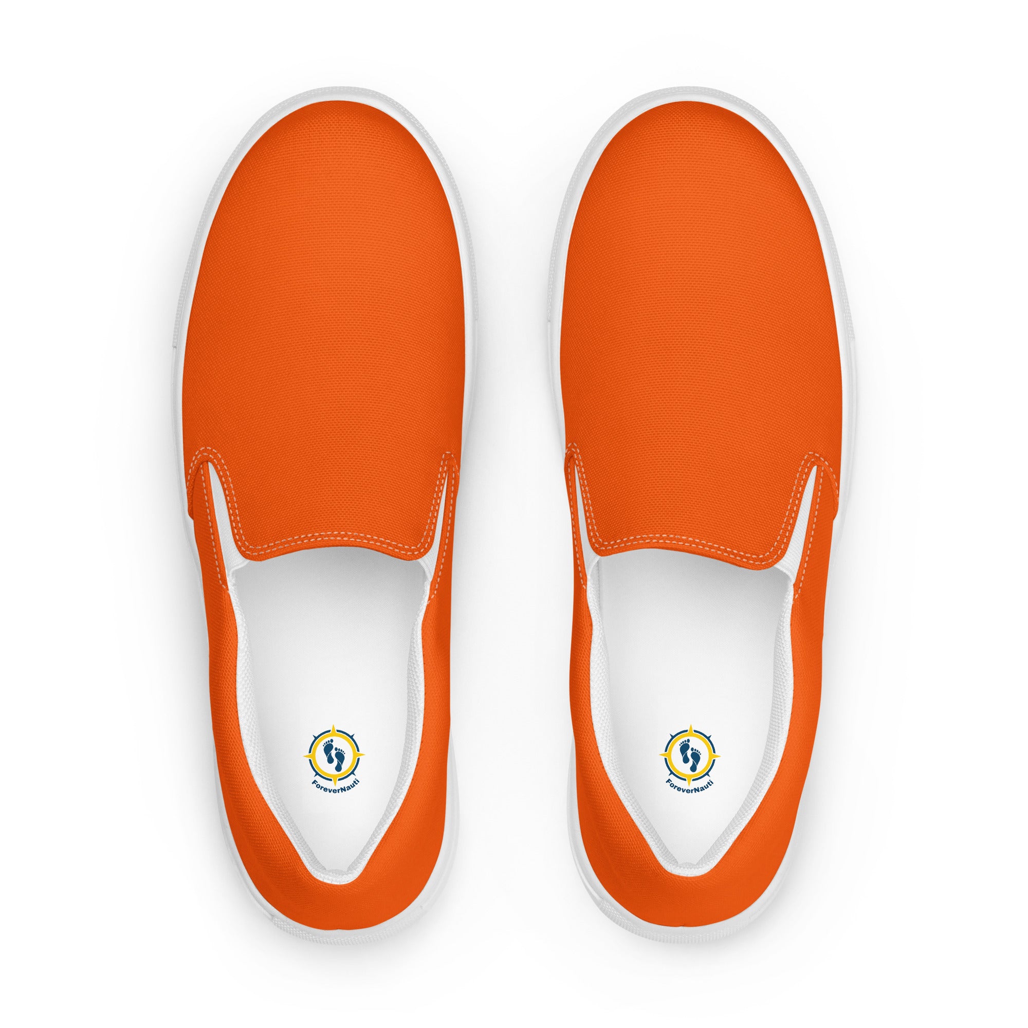 Women’s top Orange Sunburst Slip-on Canvas Shoes