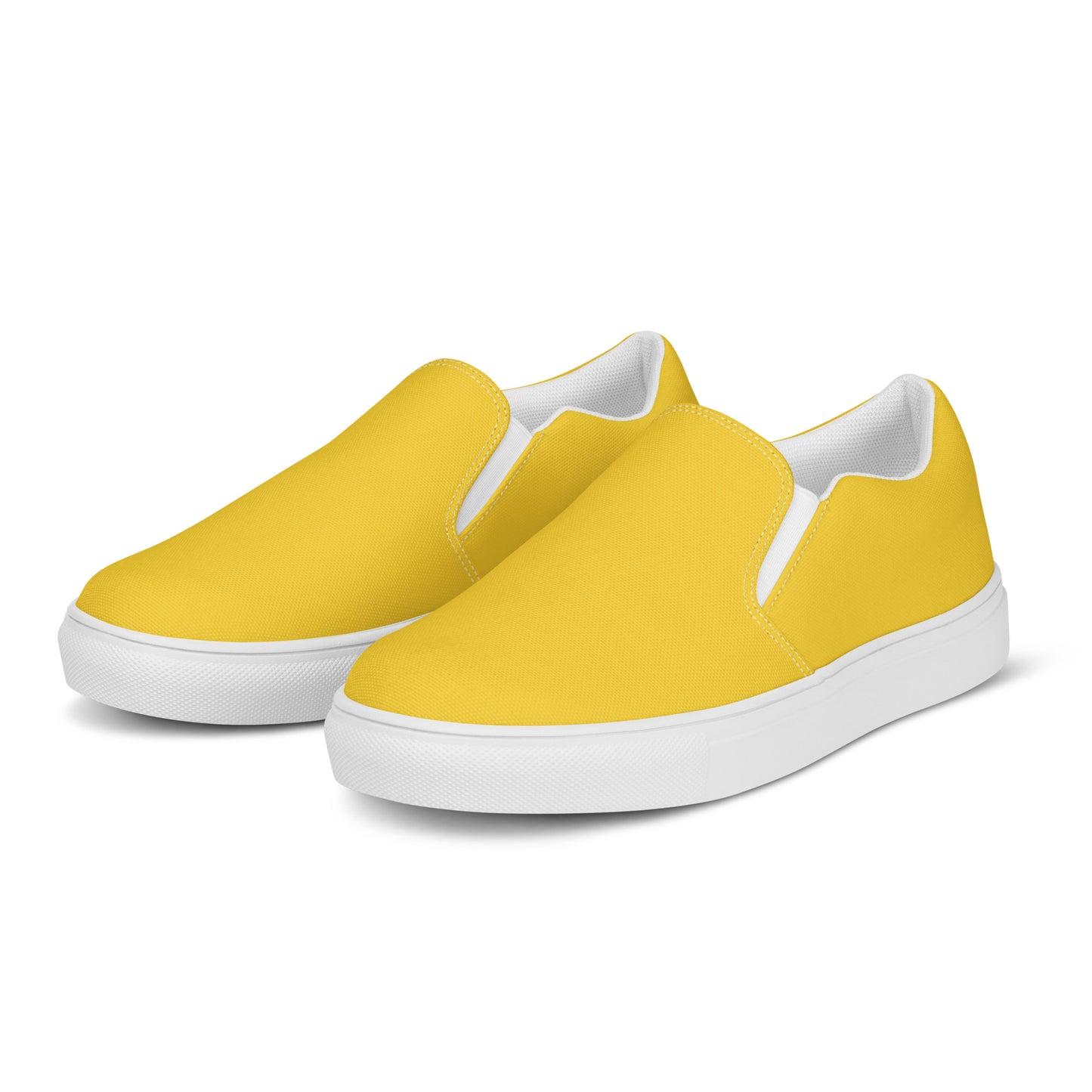 Women’s Warm Yellow slip-on canvas shoes, Canvas summer shoes