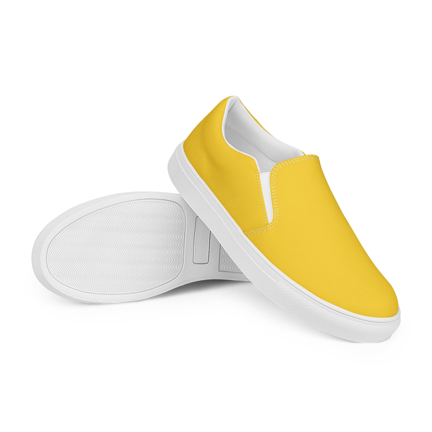 Women’s Warm Yellow slip-on canvas shoes, Canvas summer shoes