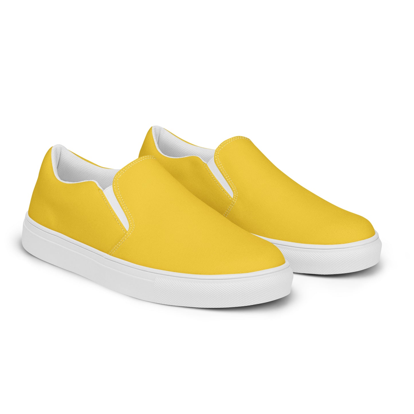 Women’s Warm Yellow slip-on canvas shoes, Canvas summer shoes